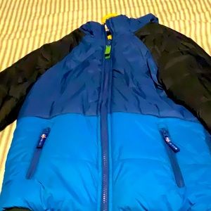 Puffy winter jacket for kids. Comfortable inside